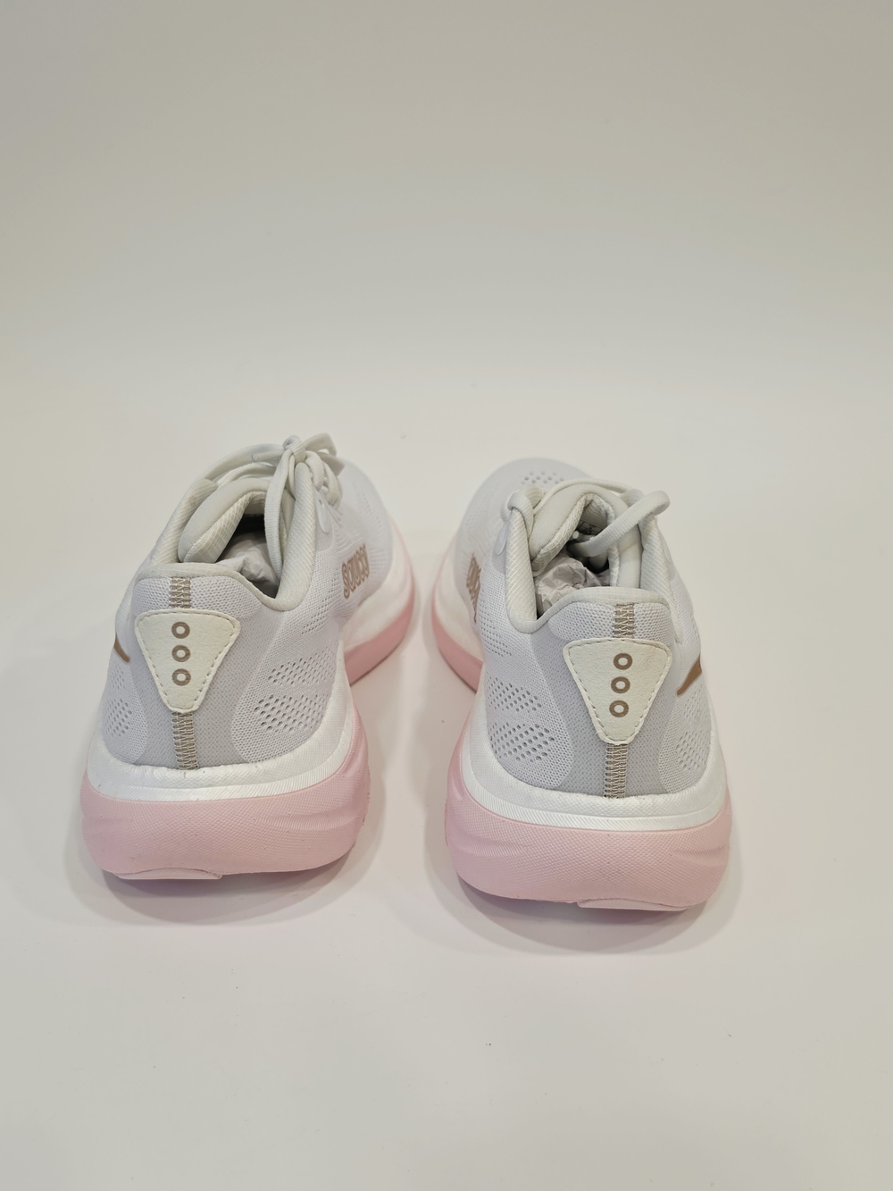 Saucony Ride 19 Women's White & Pink Running Shoes US Size 10 - Picture 4 of 8